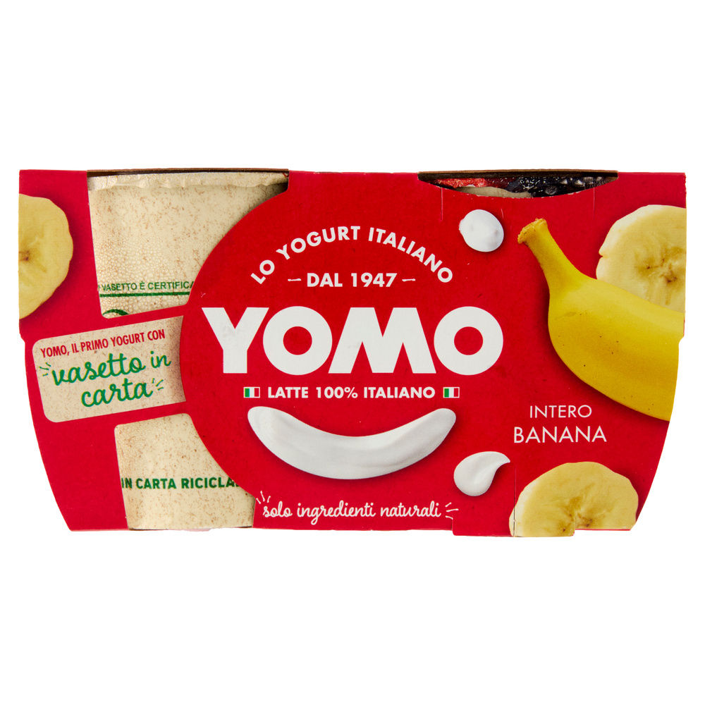 YOGURT YOMO 100% NATURALE BANANA 2X125 G - 2