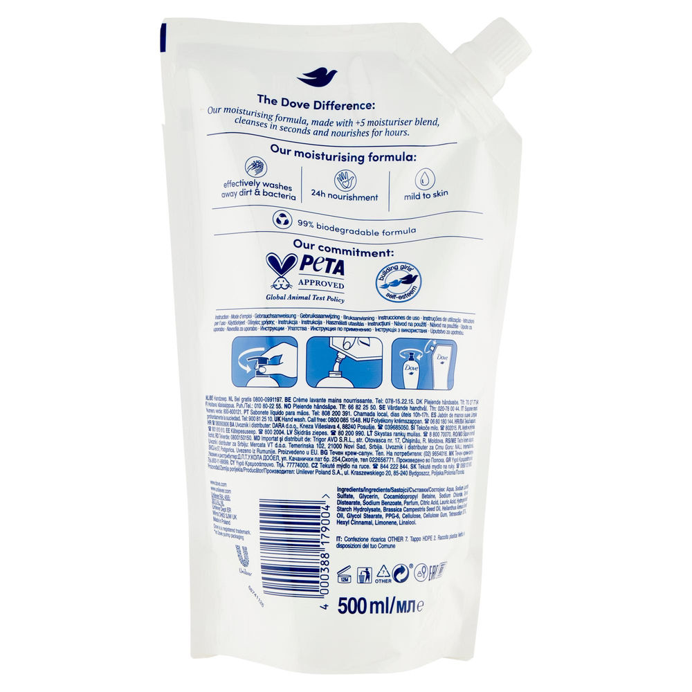 RICARICA SAPONE LIQUIDO DOVE ORIGINAL ML 500 - 1