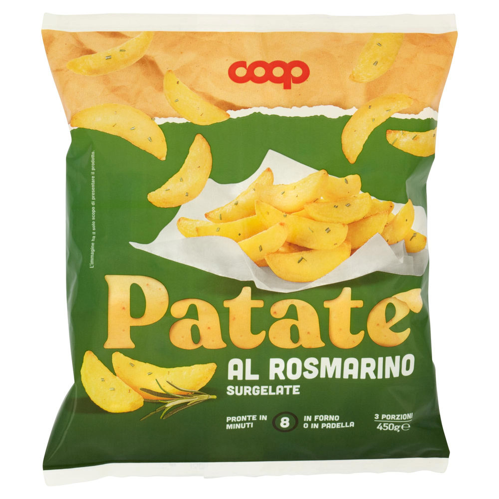 SPICCHI DI PATATE AL ROSMARINO COOP BUSTA 450G - 0