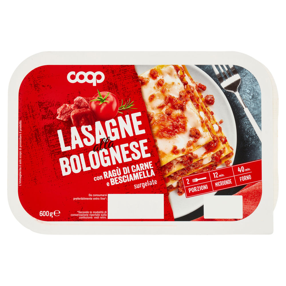 LASAGNE ALLA BOLOGNESE COOP VASCHETTA SURG. G 600 - 0