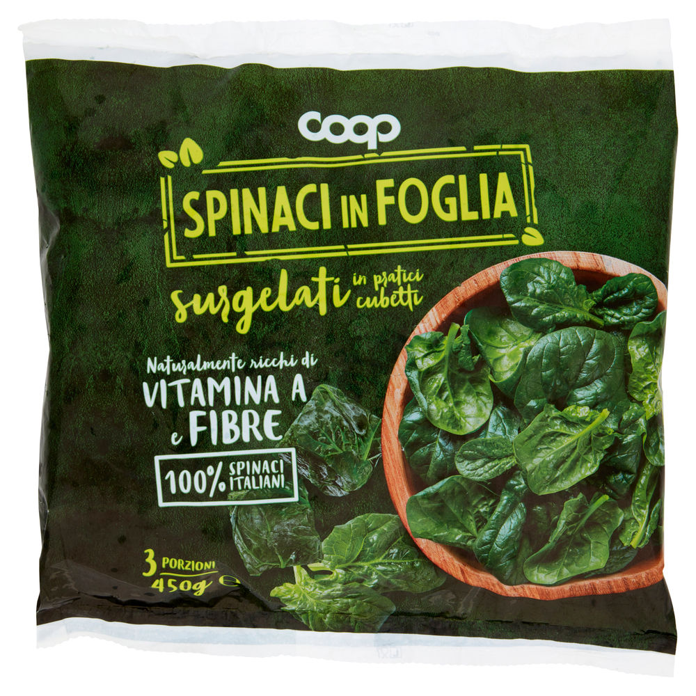 SPINACI A CUBETTI COOP BUSTA 450G - 0