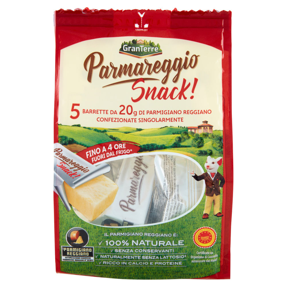 PARMIGIANO REGGIANO DOP SNACKS STAG.12 MESI PARMAREGGIO 5X20 G - 2
