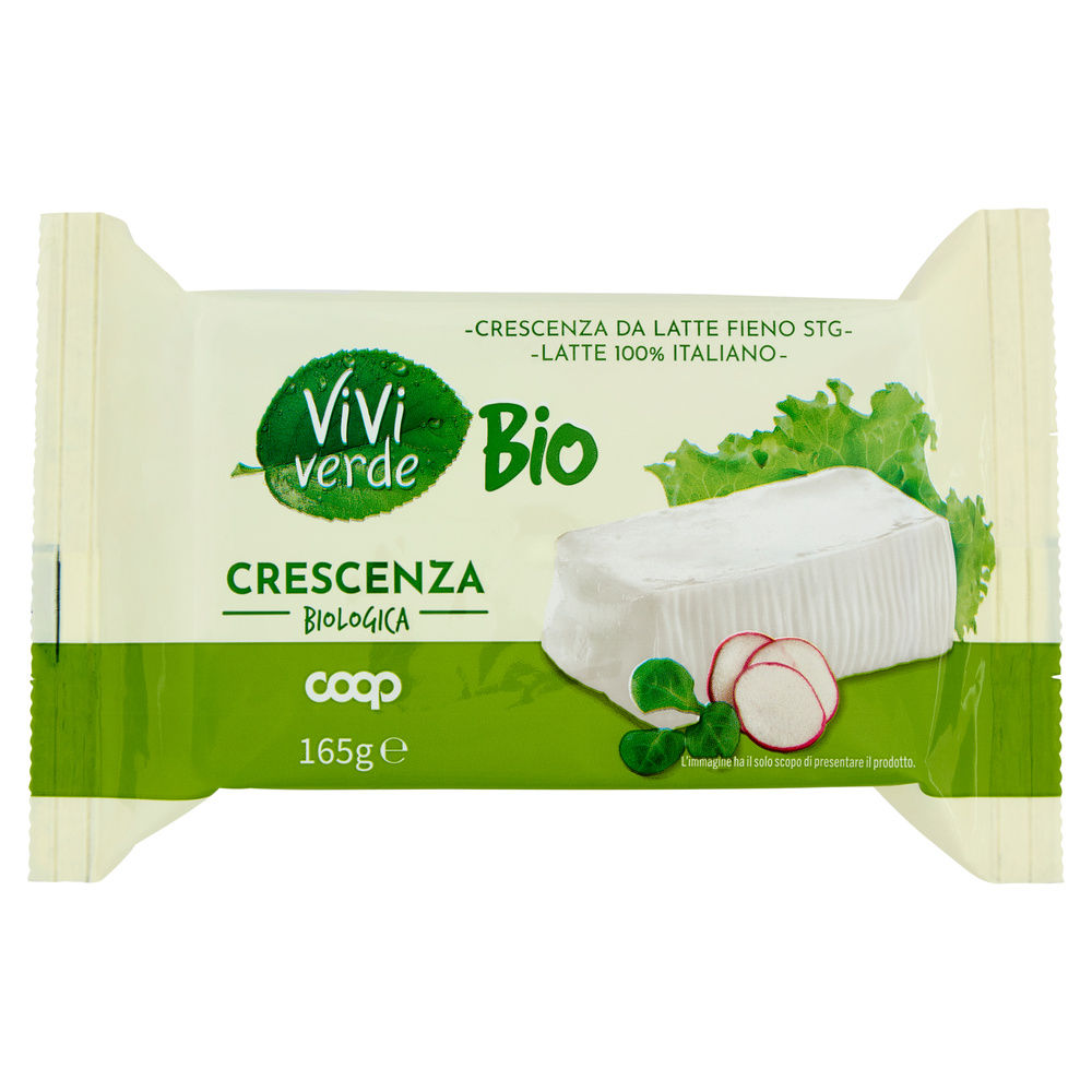 Crescenza bio vivi verde coop flow pack 165 g