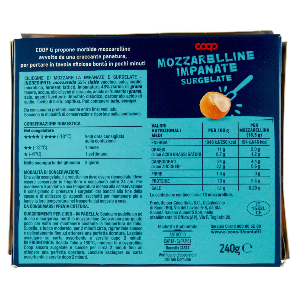 MOZZARELLINE IMPANATE COOP SURG. G 240 - 1