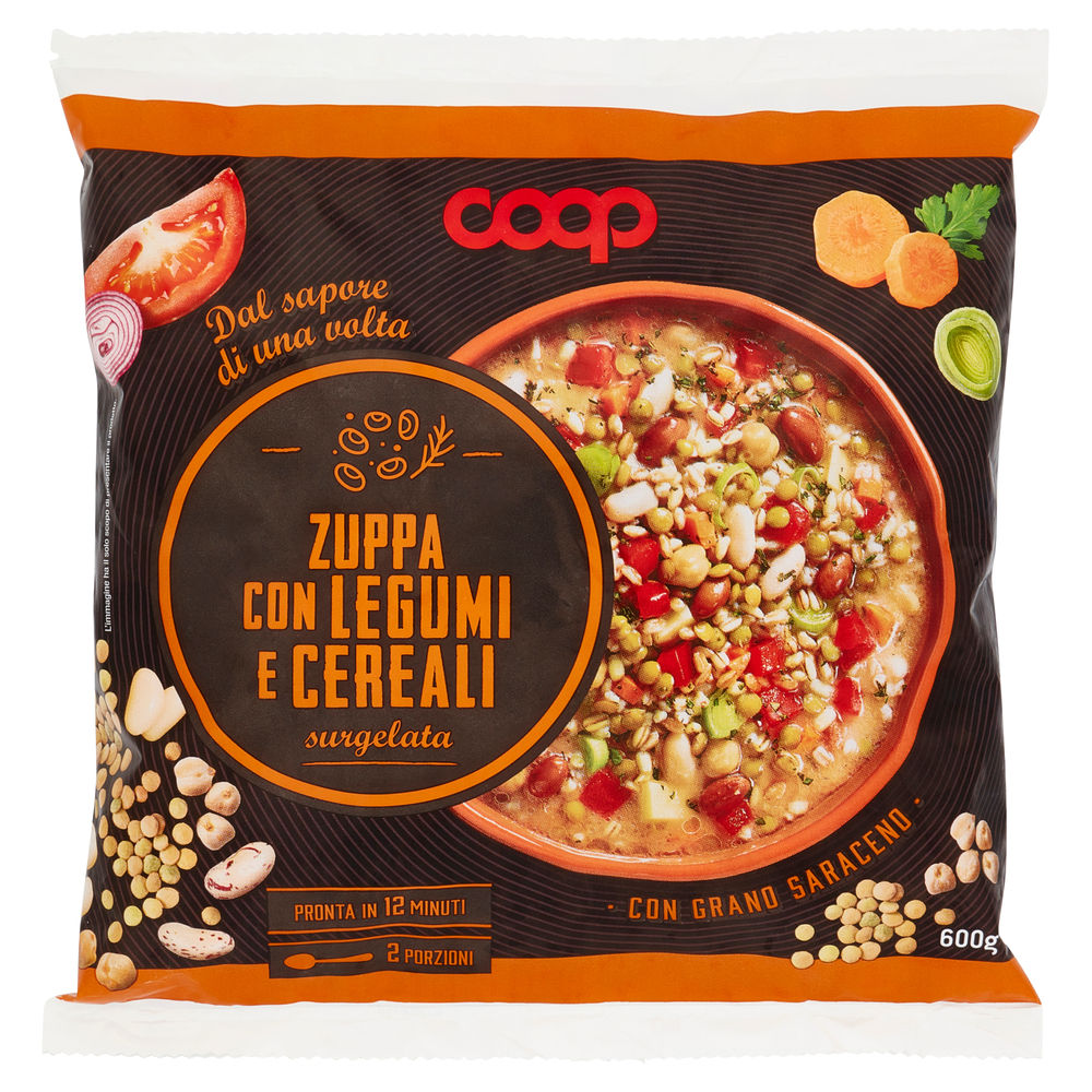 ZUPPA RUSTICA DI LEGUMI CON CEREALI COOP BUSTA SURG. G 600 - 0
