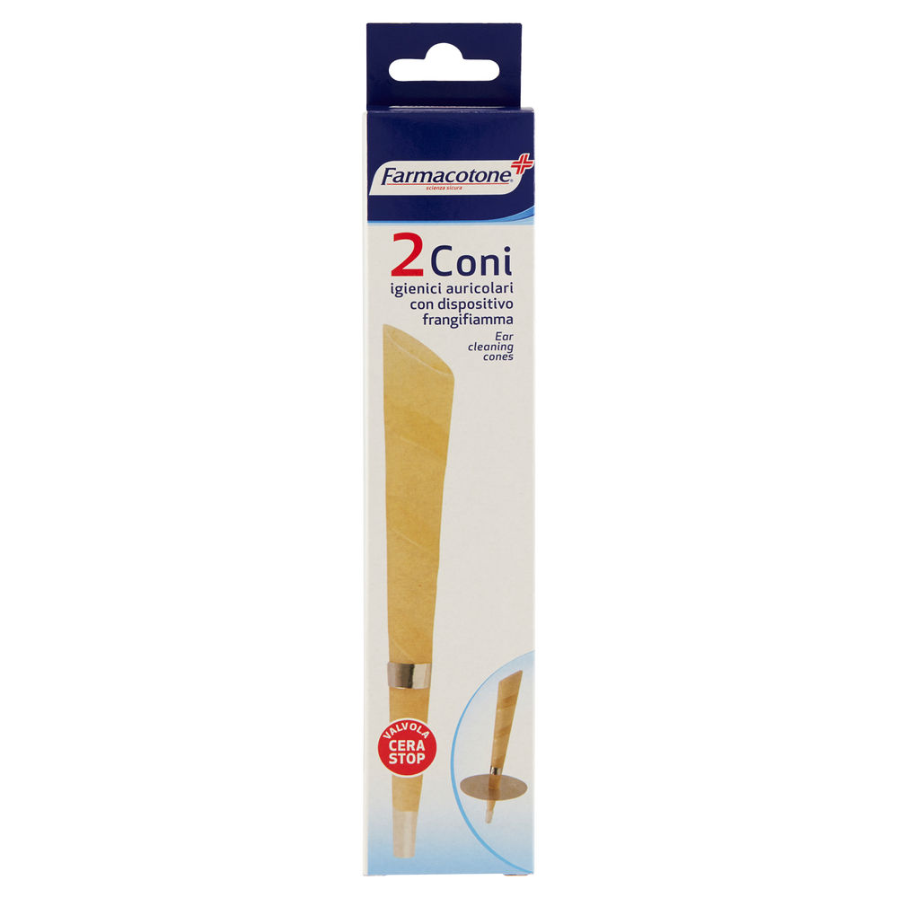 CONO AURICOLARE CON VALVOLA SICUREZZA FARMACOTONE BLISTER 2PZ - 0