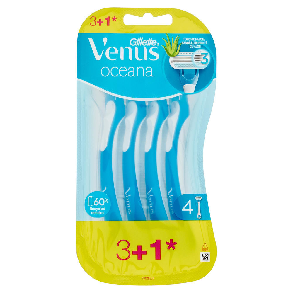 RASOIO FEMMINILE OCEANA GILLETTE VENUS BLISTER  PEZZI 3+1 GRATIS - 3