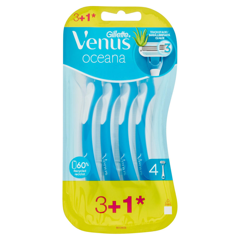 Rasoio femminile oceana gillette venus blister  pezzi 3+1 gratis
