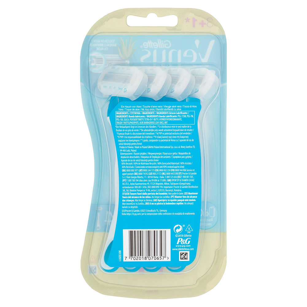 RASOIO FEMMINILE OCEANA GILLETTE VENUS BLISTER  PEZZI 3+1 GRATIS - 1