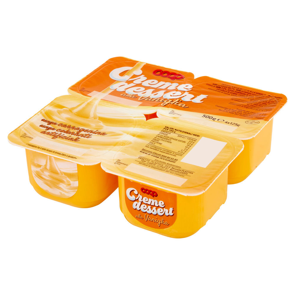 CREME DESSERT ALLA VANIGLIA COOP 4X125 G - 8