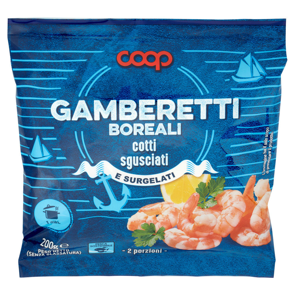 GAMBERETTI BOREALI COOP SGUSCIATI SURGELATI BUSTA G 200 - 4