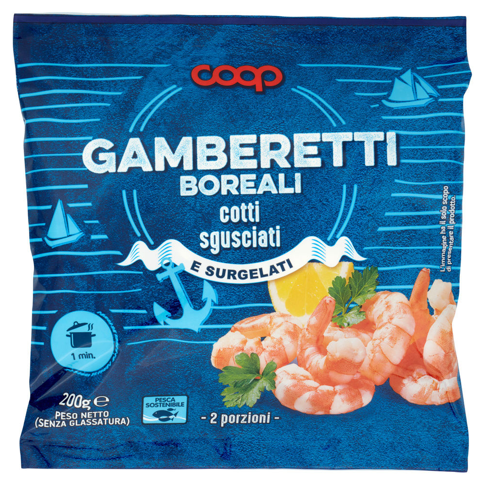 GAMBERETTI BOREALI COOP SGUSCIATI SURGELATI BUSTA G 200 - 7