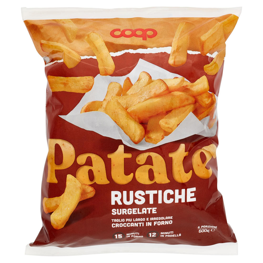 Patate rustiche surgelate coop busta g 600