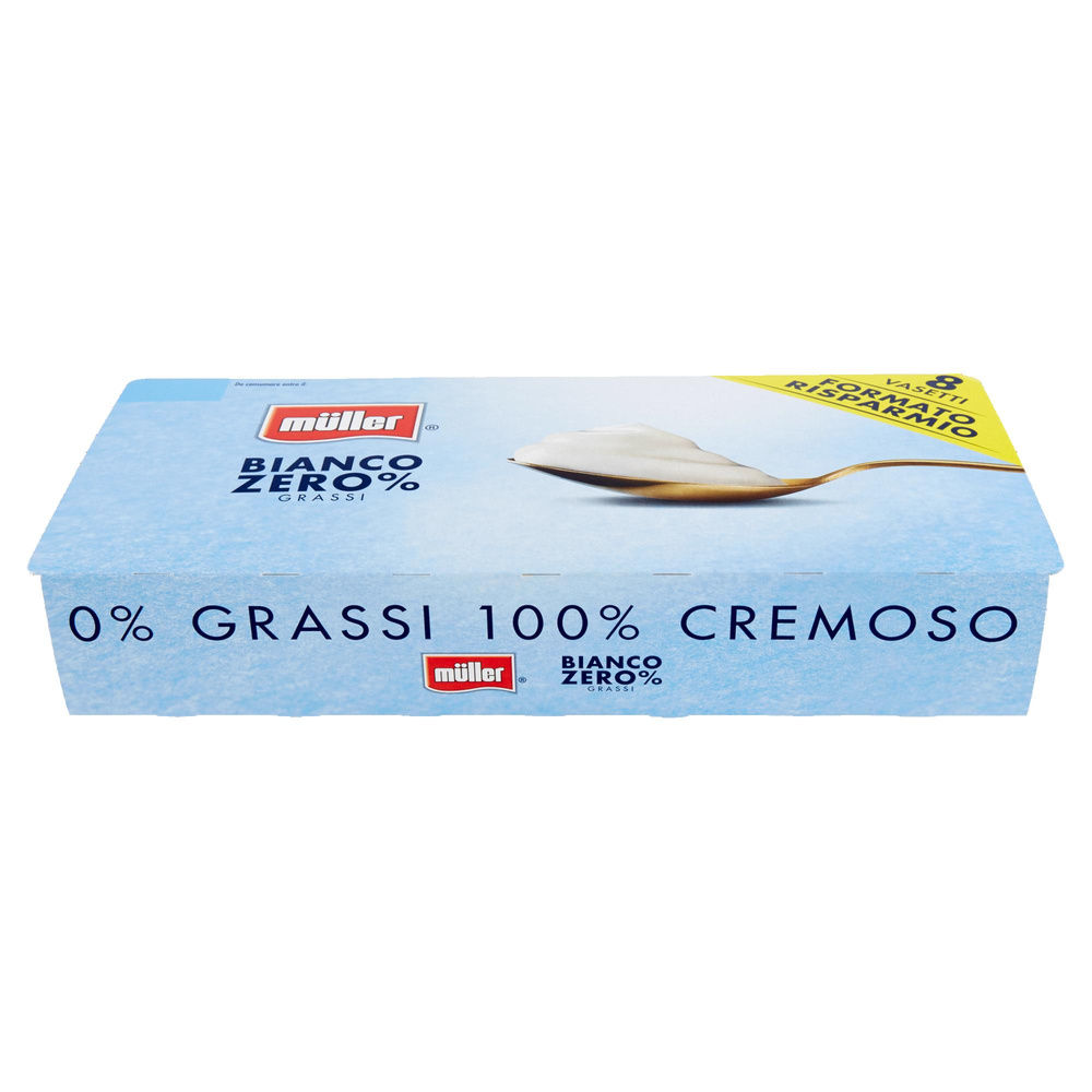 CREMA DI YOGURT MULLER 0% MAGRO BIANCO "RISPARMIO" 8X125G - 6