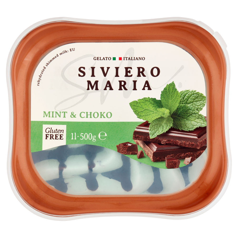 GELATO MINT & CHOKO SIVIERO MARIA  VASCHETTA 500G - 0