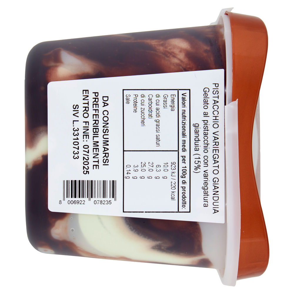 GELATO PISTACCHIO VARIEGATO GIANDUIA SIVIERO MARIA VASCHETTA 500G - 5