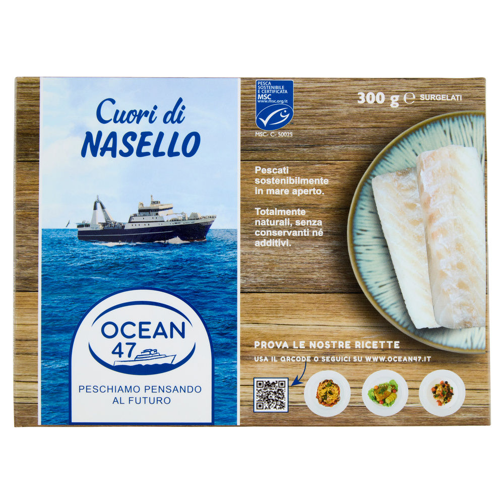 CUORI DI NASELLO OCEAN47 SCATOLA  G 300 - 0
