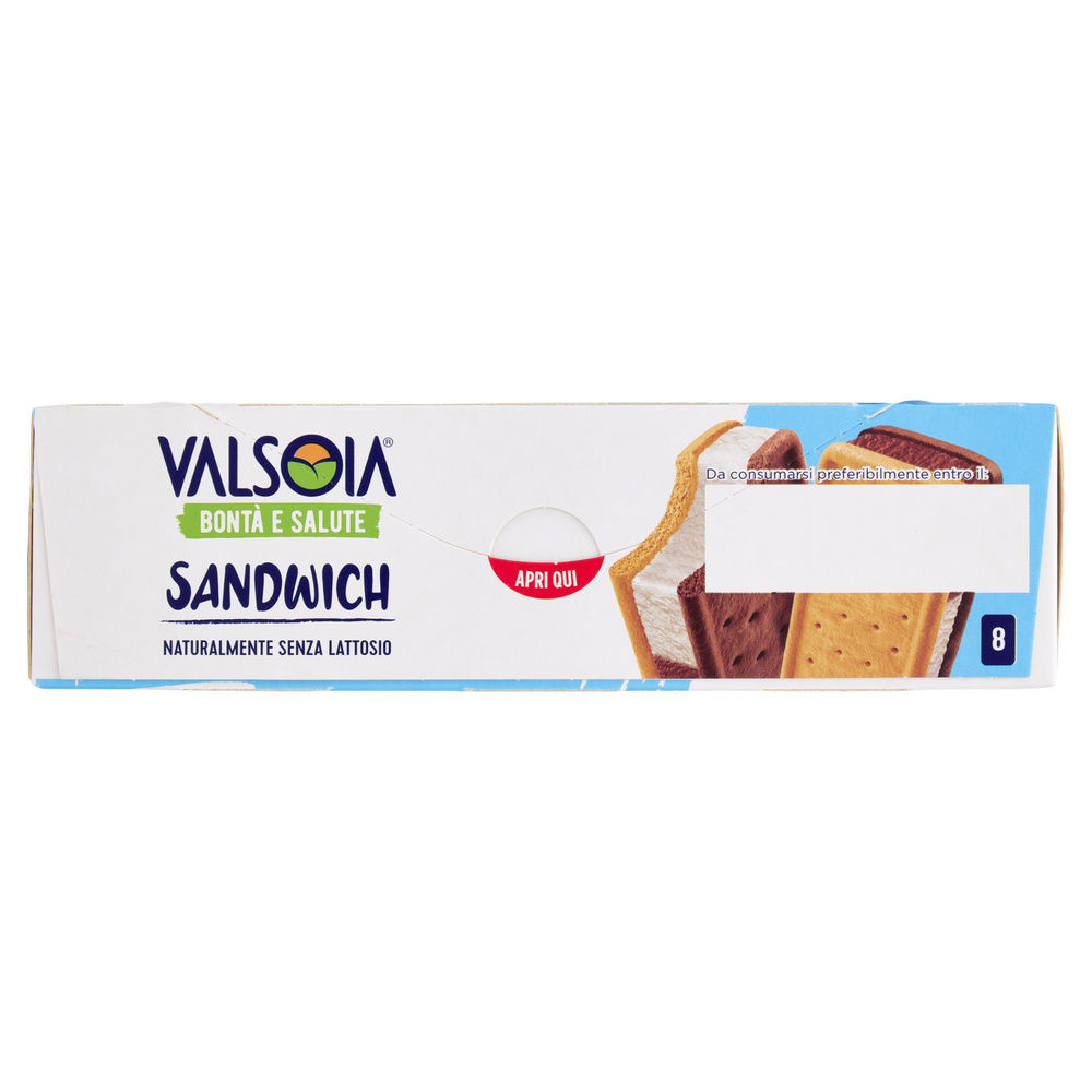 8 BISCOTTI  GELATO VALSOIA 320 G - 6