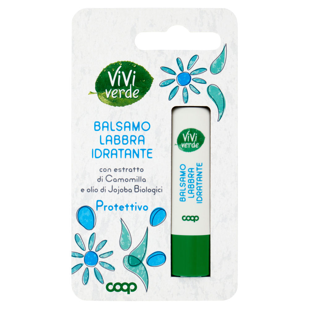 Balsamo labbra idratante protettivo vivi verde coop pz 1