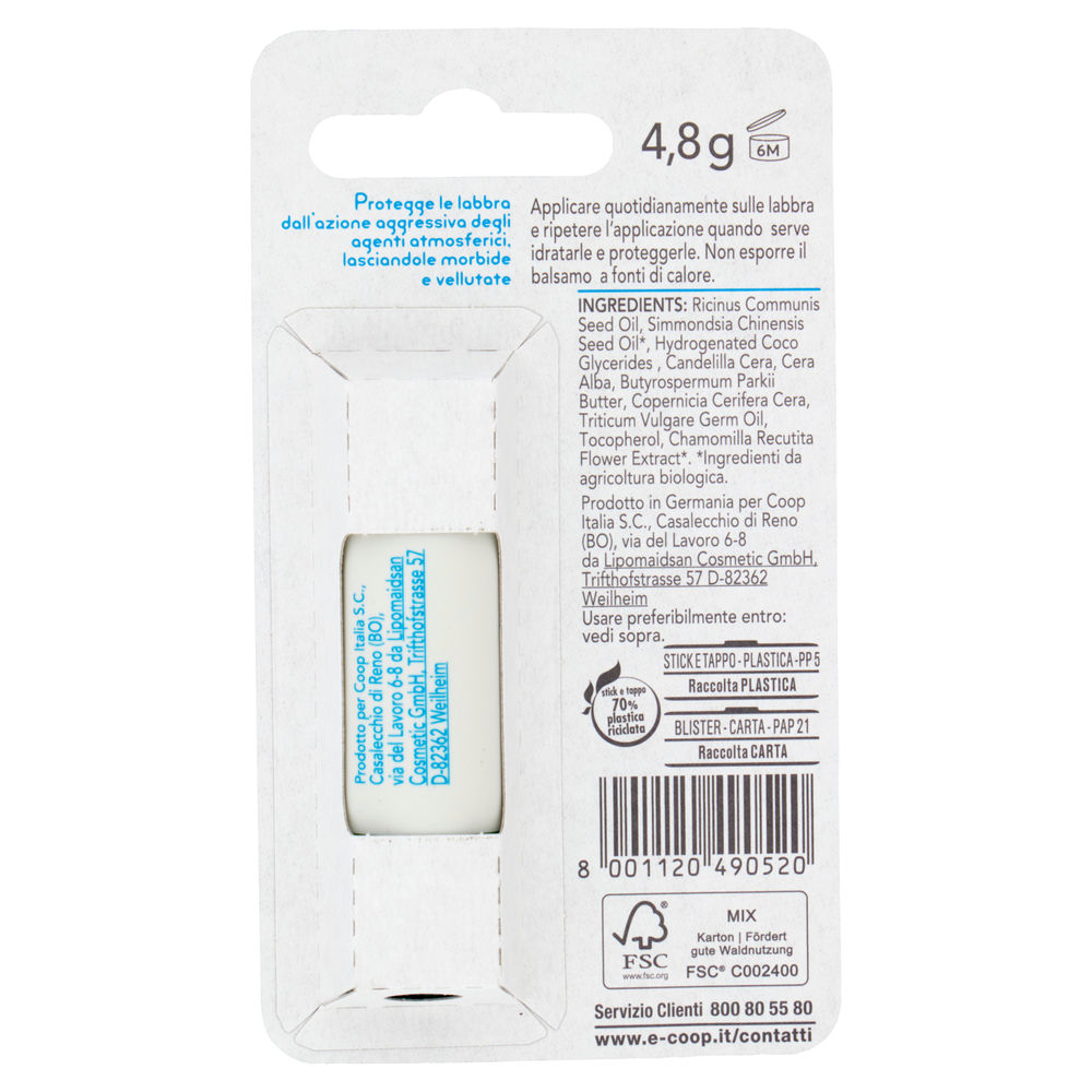 BALSAMO LABBRA IDRATANTE PROTETTIVO VIVI VERDE COOP PZ 1 - 1