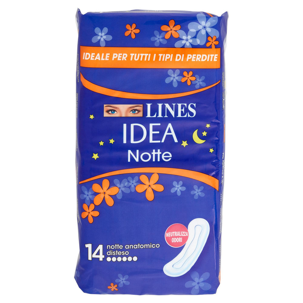 ASSORBENTI LINES IDEA NOTTE DISTESA EXTRA LUNGO PZ.14 - 2