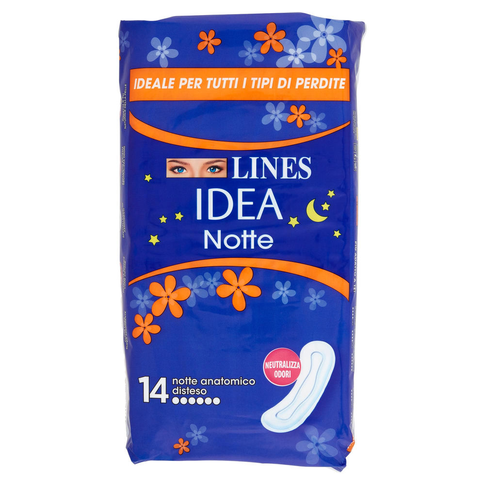ASSORBENTI LINES IDEA NOTTE DISTESA EXTRA LUNGO PZ.14 - 0