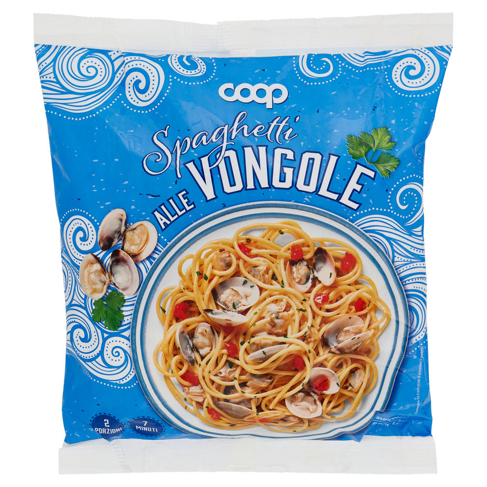 SPAGHETTI  ALLE VONGOLE COOP BUSTA SURGELATO G 600 - 2