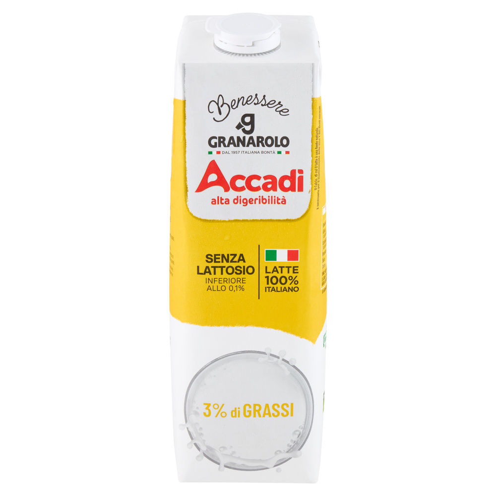 LATTE UHT INTERO ACCADI' FUORI FRIGO BOTTIGLIA L 1 - 2