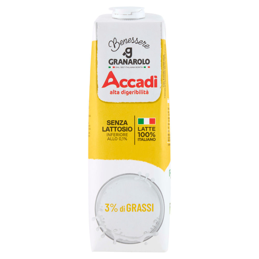 LATTE UHT INTERO ACCADI' FUORI FRIGO BOTTIGLIA L 1 - 6