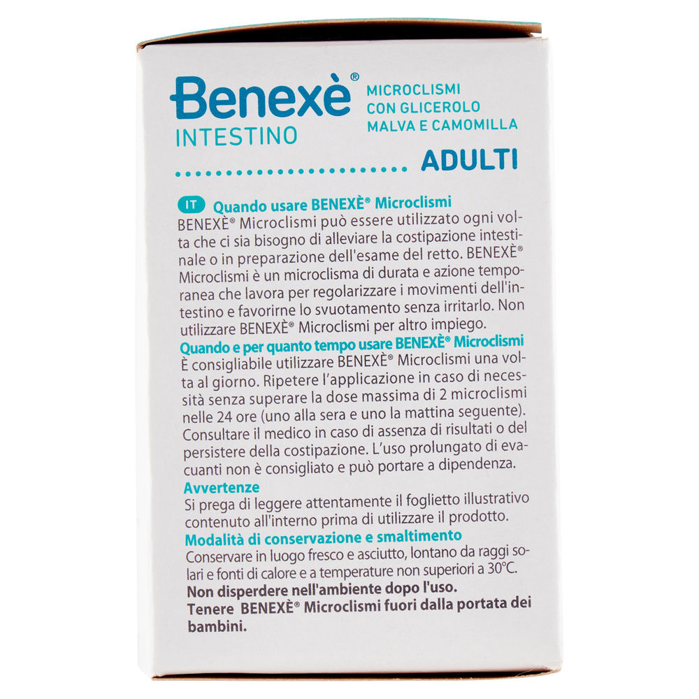 MICROCLISMI BENEXÈ CON GLICEROLO MALVA E CAMOMILLA SCATOLA PZ.6XG 9 - 7