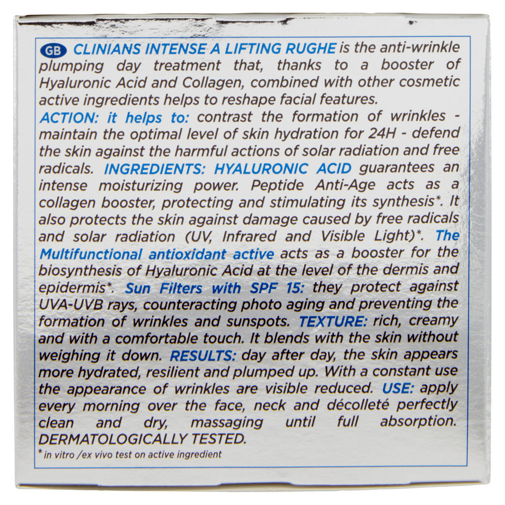 CREMA RUGHE INTENSE A GIORNO CLINIANS SCATOLA 50ML - 9