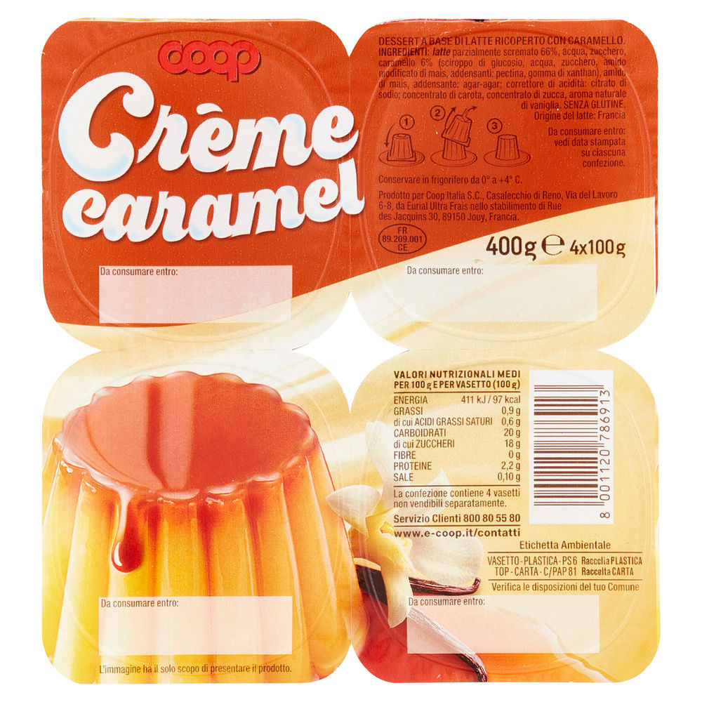 CREME CARAMEL COOP 4X100 G - 7