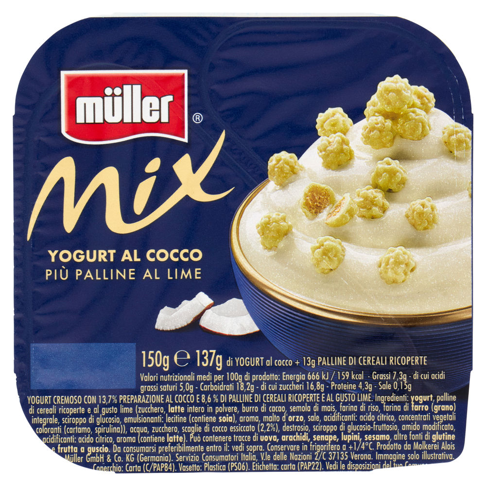 CREMA DI YOGURT MIX MULLER BORA BORA G 150 - 0