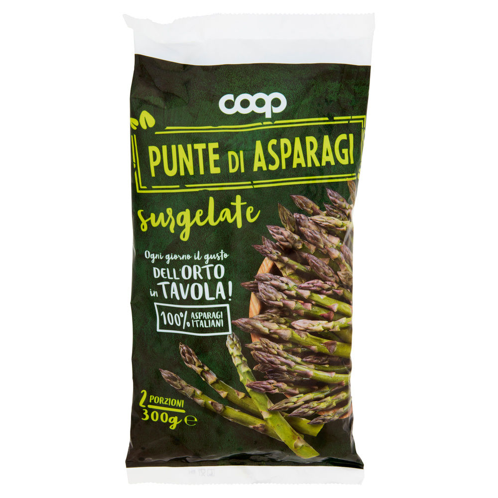 PUNTE DI ASPARAGI SURGELATI 100% ITALIANI COOP BUSTA 300G - 2