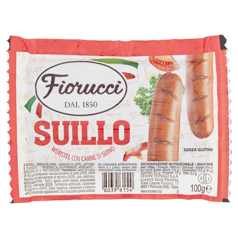 WURSTEL SUINO/POLLO SUILLO FIORUCCI PZ 4 SV G 100 - 2