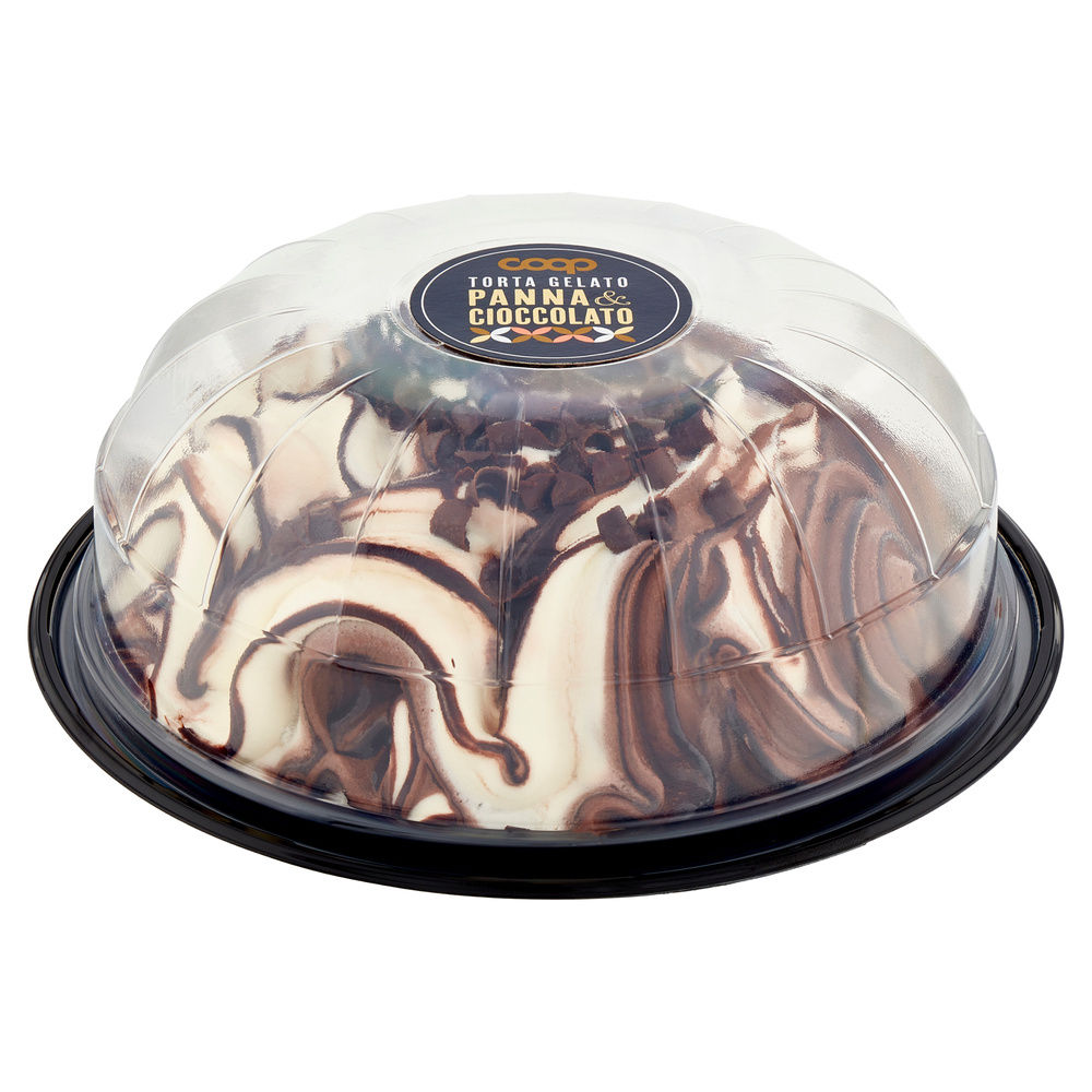 TORTA GELATO PANNA E CIOCCOLATO COOP VASSOIO G 700 - 2
