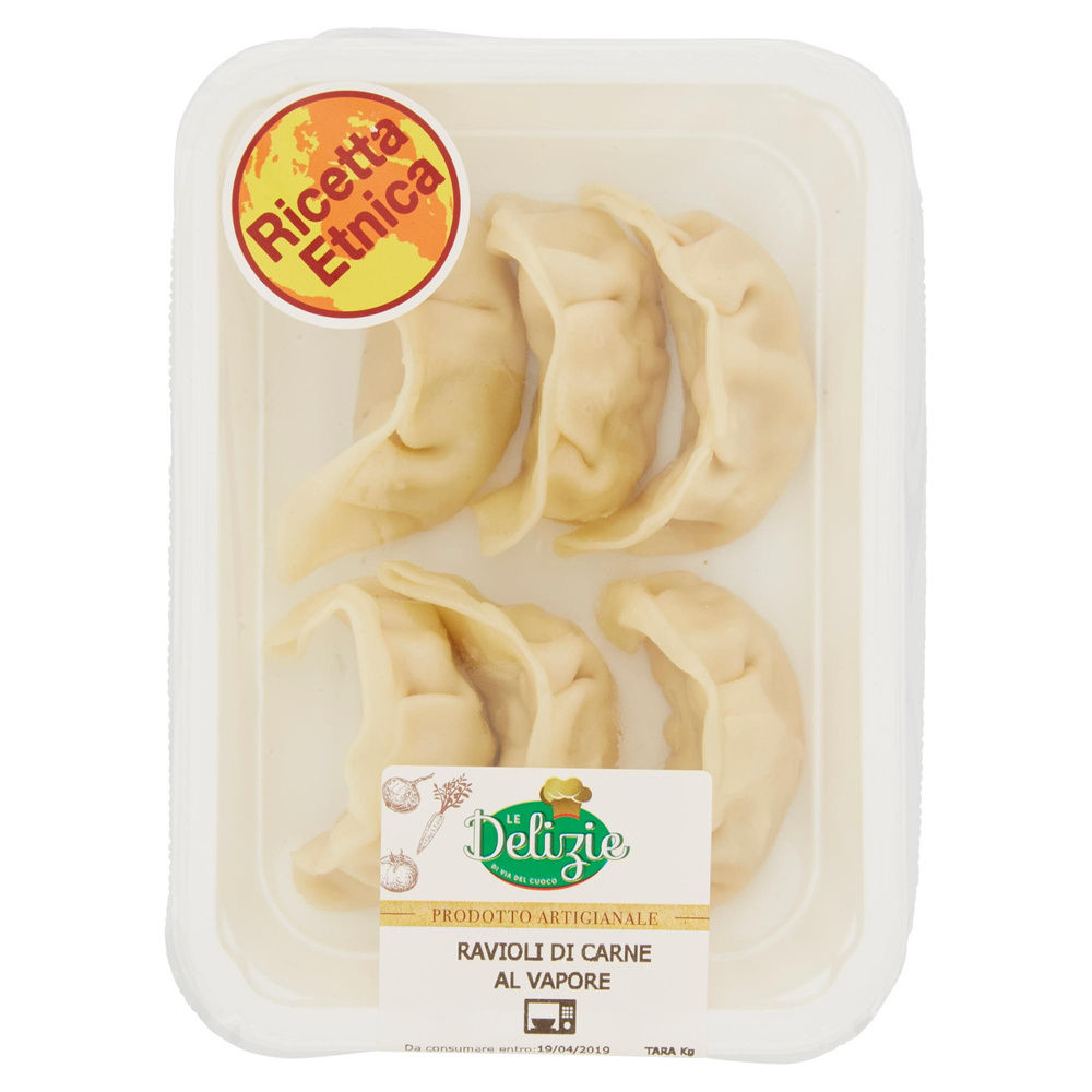 RAVIOLI  DI CARNE AL VAPORE T/A CA 190 G LINEA ETNICA LE DELIZIE VIA DEL CUOCO - 7