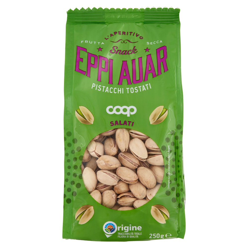 PISTACCHI TOSTATI SALATI  EPPI AUAR COOP ES 21-25 BS G 250 - 1