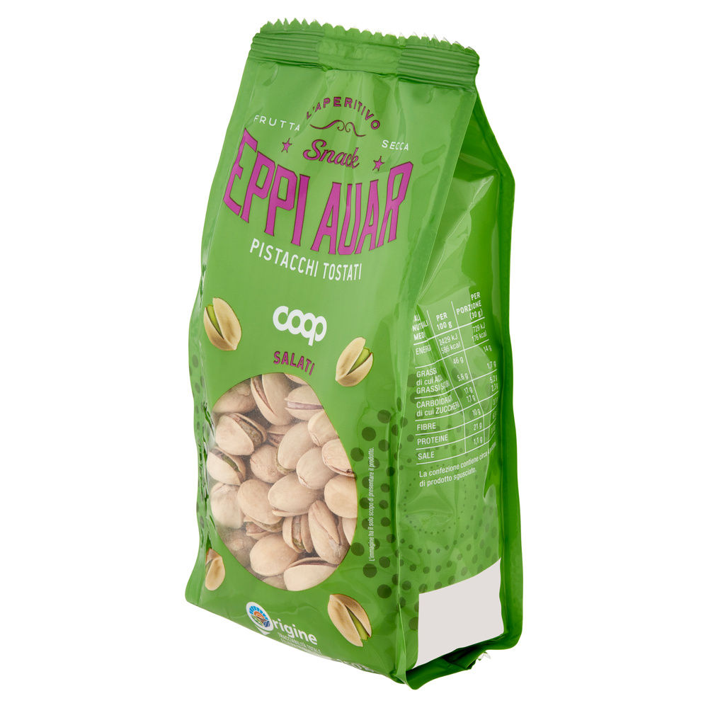PISTACCHI TOSTATI SALATI  EPPI AUAR COOP ES 21-25 BS G 250 - 17