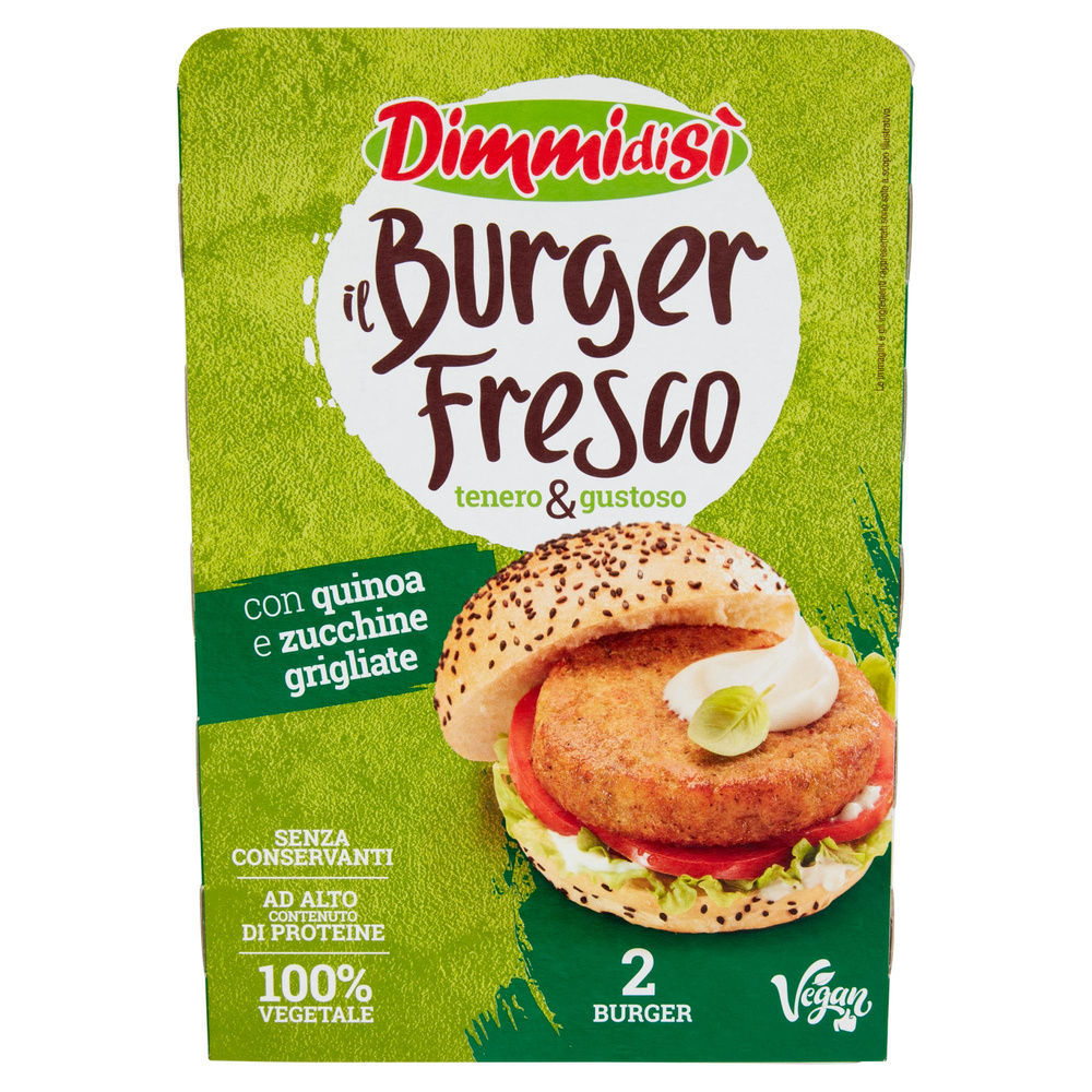 BURGER CON QUINOA E ZUCCHINE GRIGLIATE DIMMIDISI' VH G 200 - 2