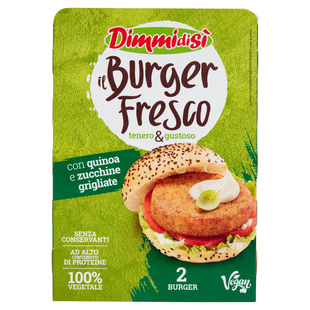 BURGER CON QUINOA E ZUCCHINE GRIGLIATE DIMMIDISI' VH G 200 - 3