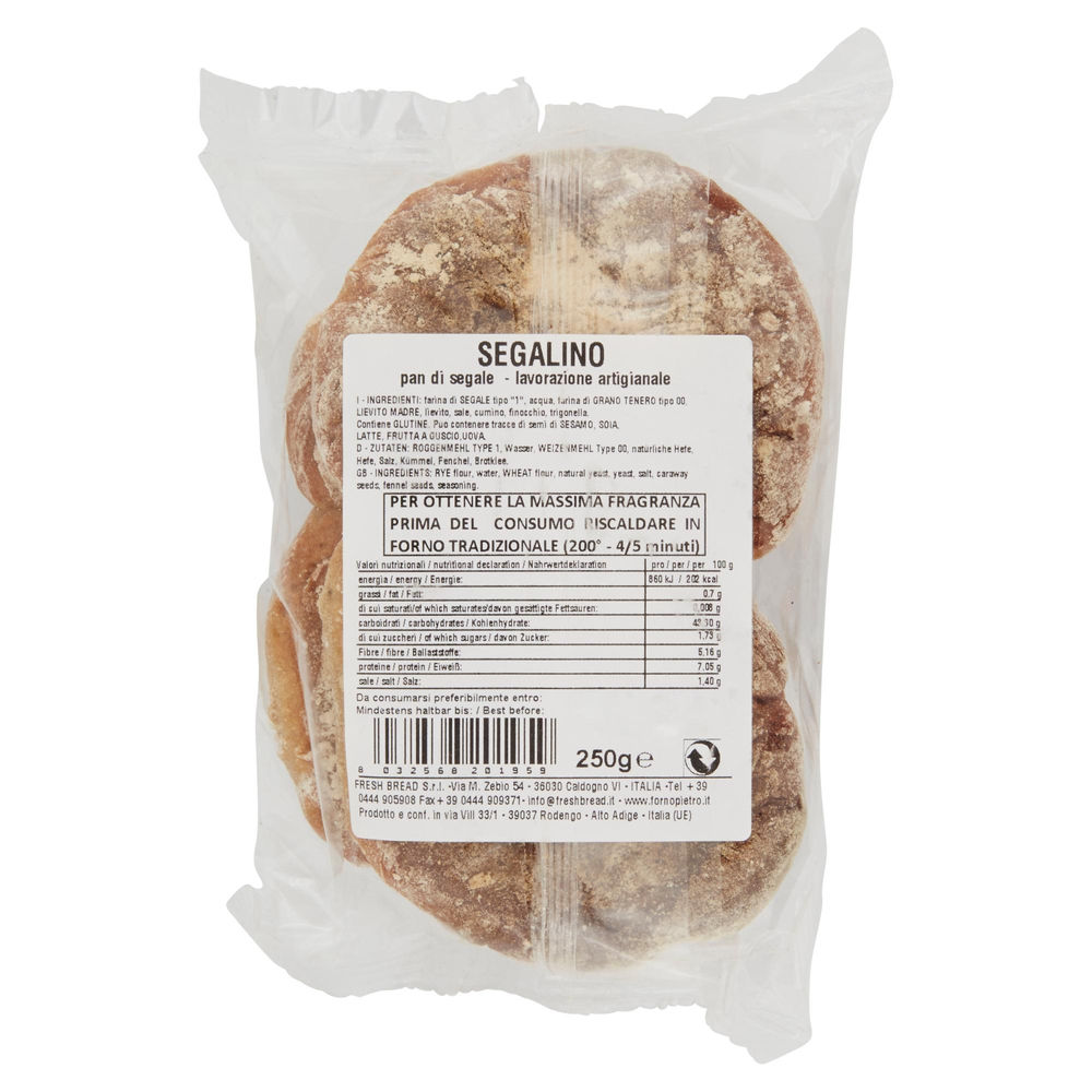 PANE SEGALE 250G - FRESH BREAD - 1