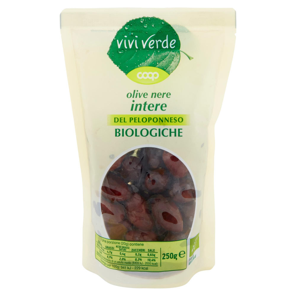 OLIVE NERE INTERE DEL PELOPONNESO VIVI VERDE BIO COOP ES 180-200 BS G 250 - 7