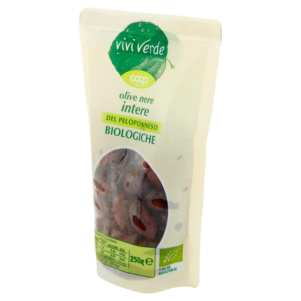 OLIVE NERE INTERE DEL PELOPONNESO VIVI VERDE BIO COOP ES 180-200 BS G 250 - 8