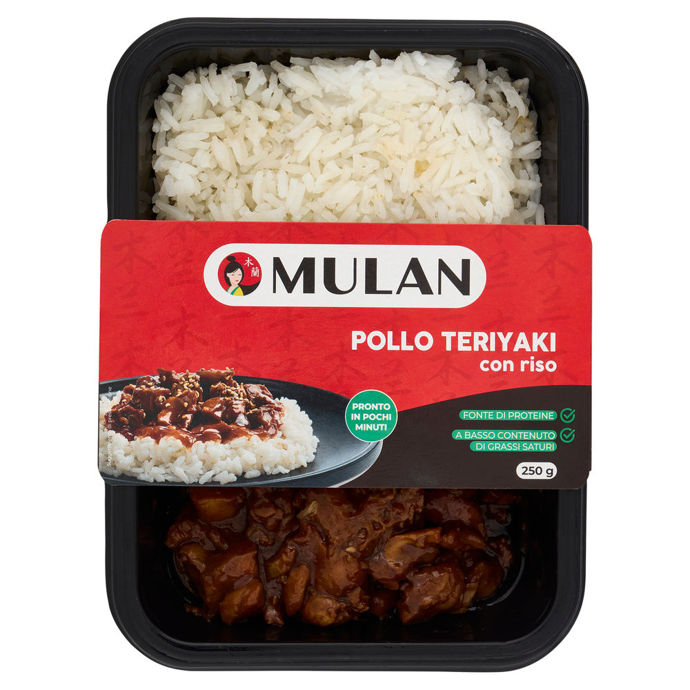 POLLO TERIYAKI CON RISO MULAN I GIAPPONESI VASCHETTA G 250 - 0