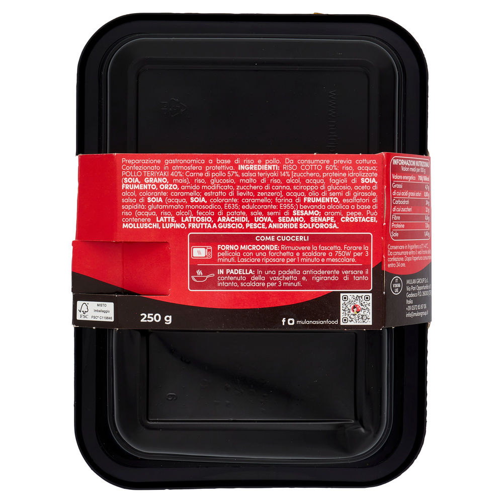 POLLO TERIYAKI CON RISO MULAN I GIAPPONESI VASCHETTA G 250 - 1