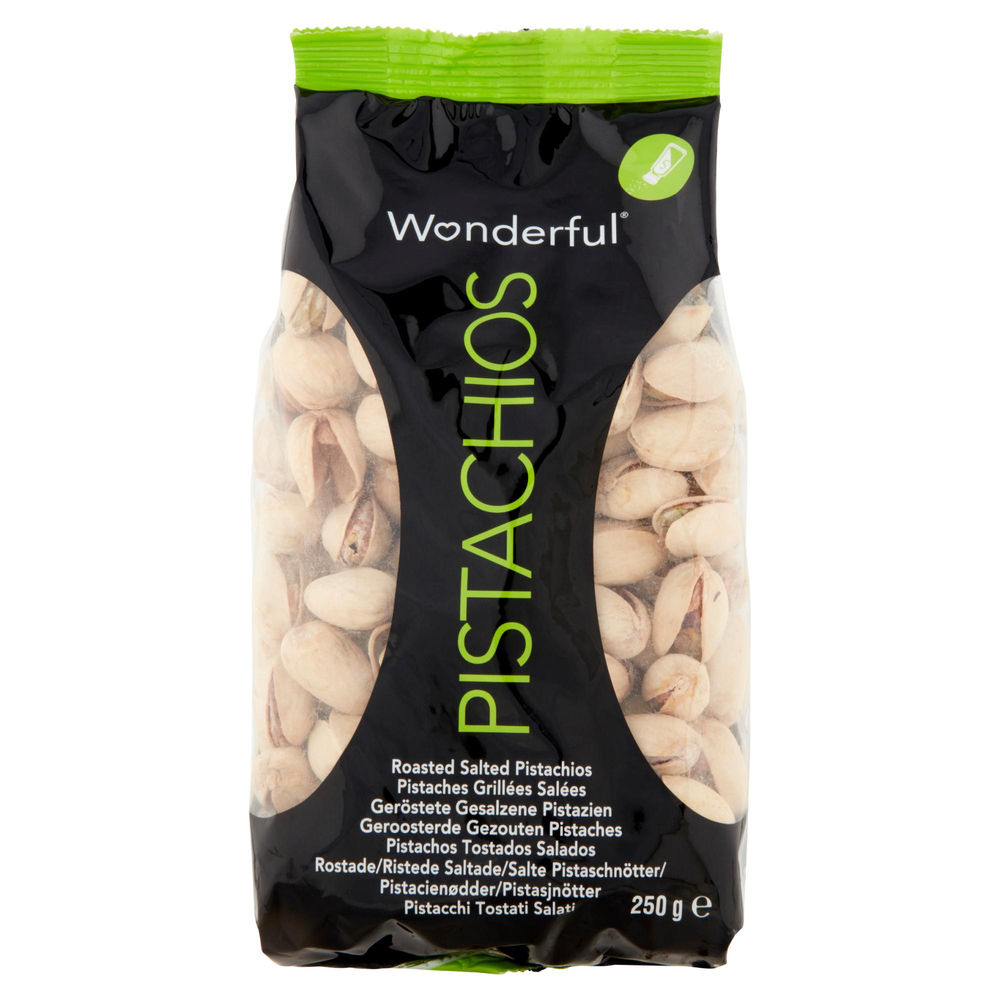 PISTACCHI IN GUSCIO TOSTATI E SALATI WONDERFUL ES BS G 250 - 0
