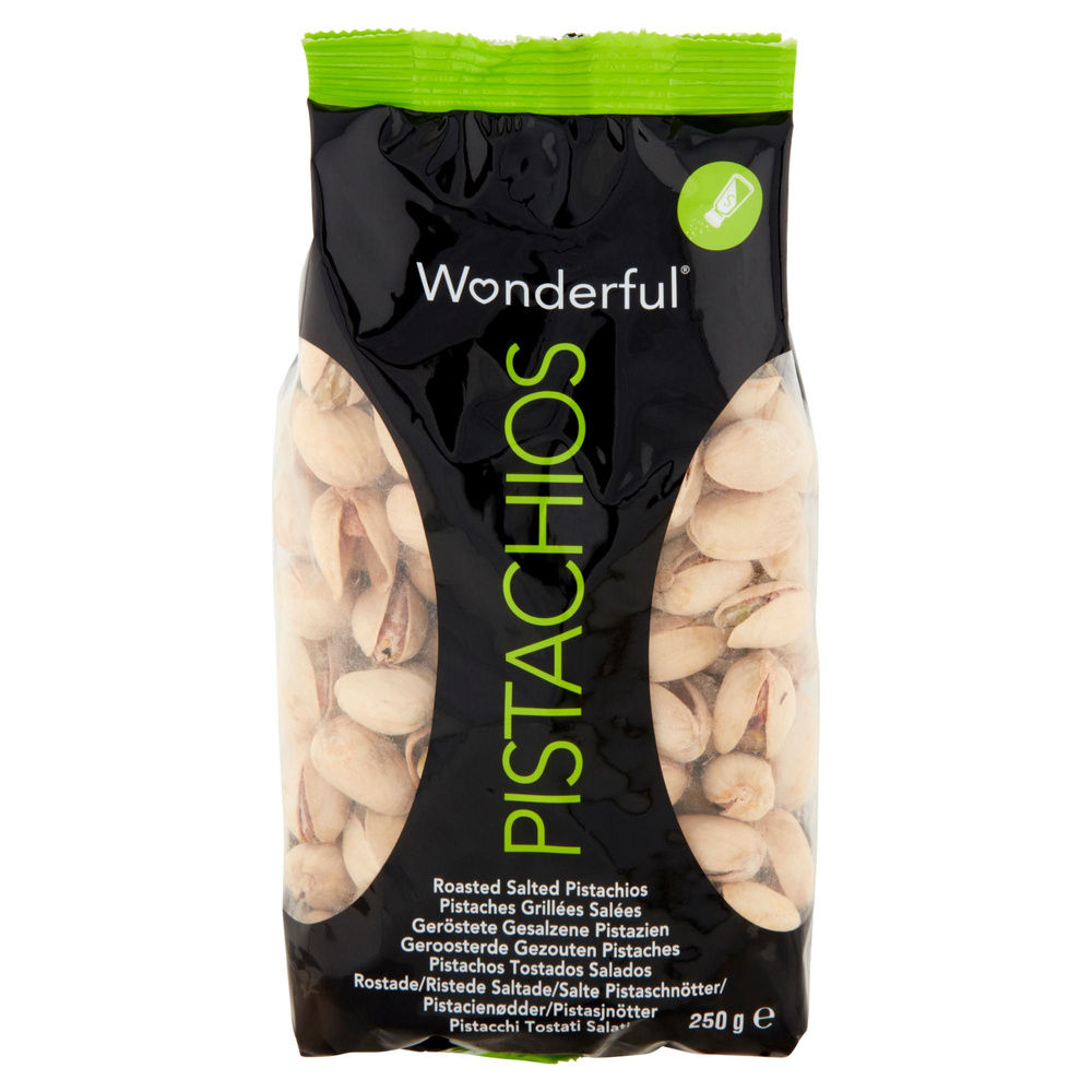 PISTACCHI IN GUSCIO TOSTATI E SALATI WONDERFUL ES BS G 250 - 5