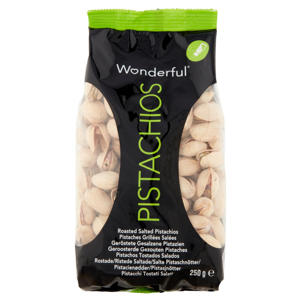 PISTACCHI IN GUSCIO TOSTATI E SALATI WONDERFUL ES BS G 250 - 7