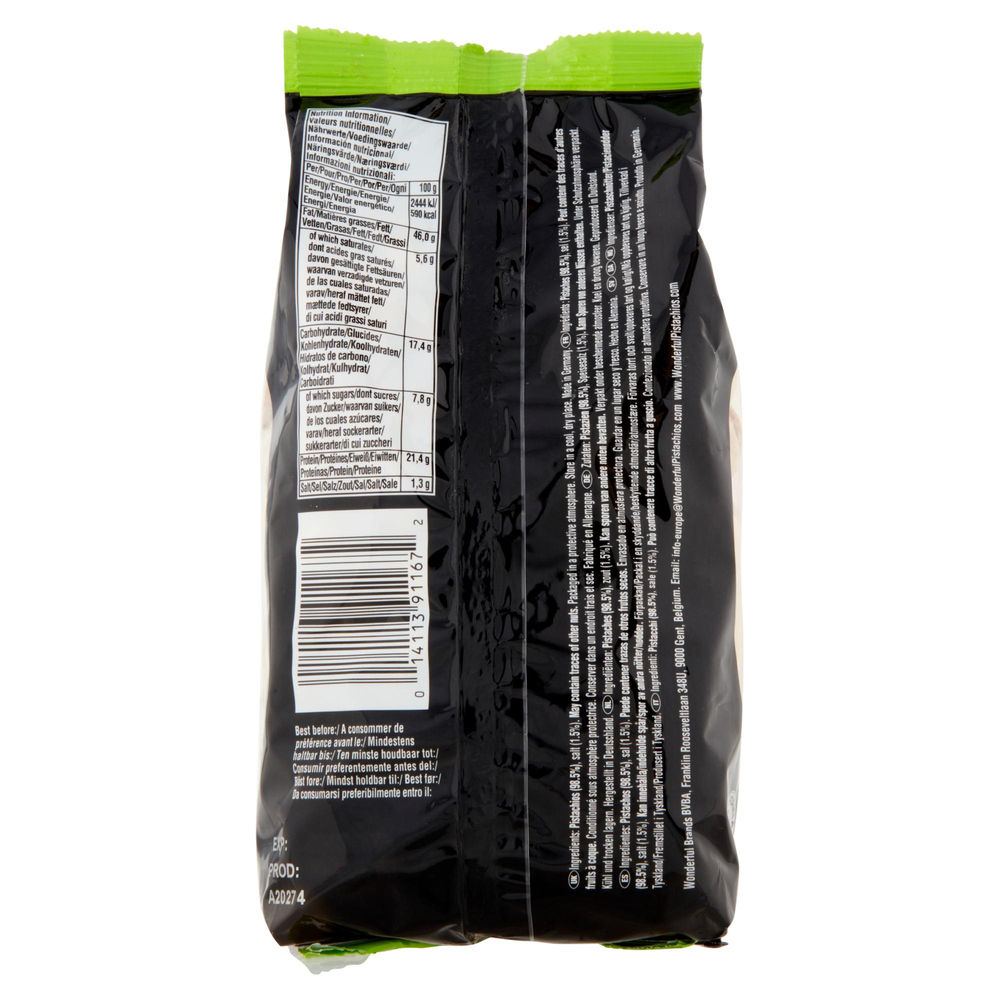 PISTACCHI IN GUSCIO TOSTATI E SALATI WONDERFUL ES BS G 250 - 1